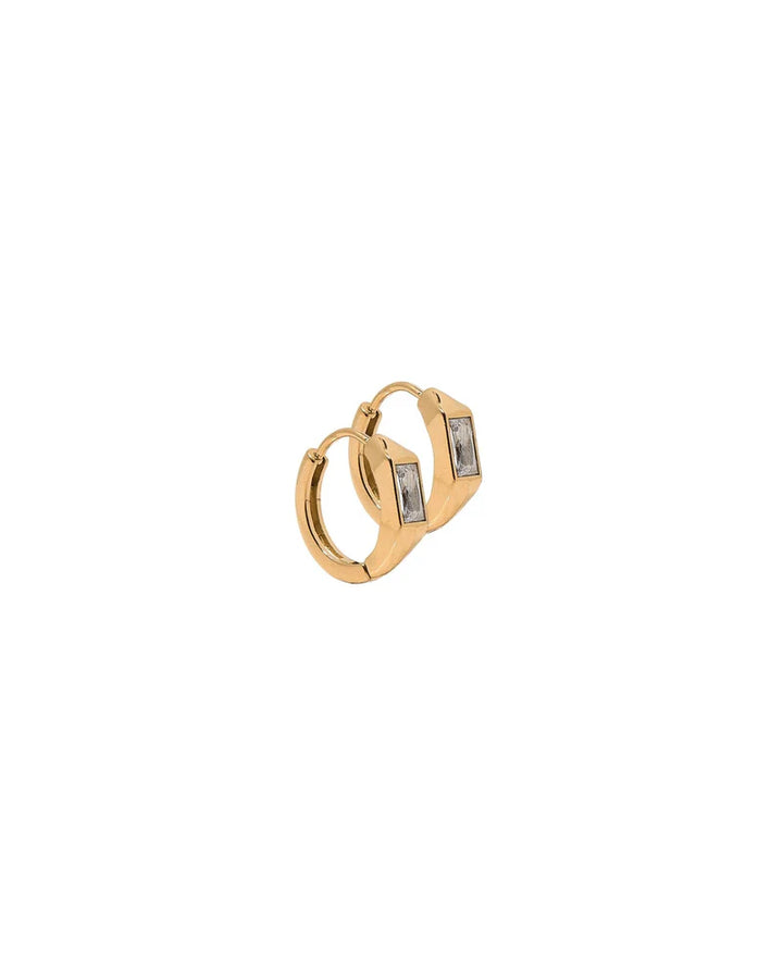 Linny Co Huggie Earrings - Lottie Gold