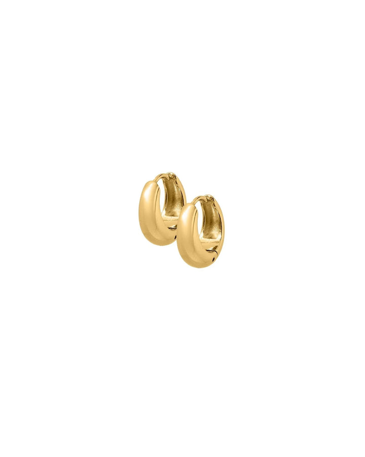 Linny Co Huggie Earrings - Sunday Hoop Gold 8mm