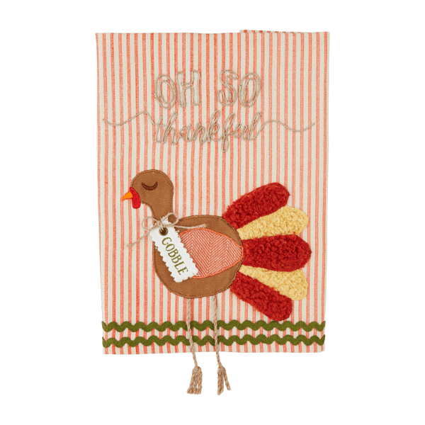Mud Pie Thanksgiving Dangle Leg Towel