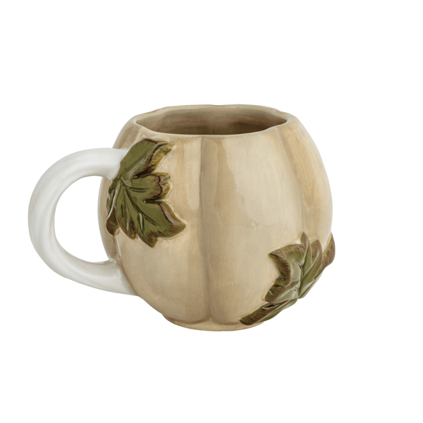 Mud Pie Leaf Handle Pumpkin Mug