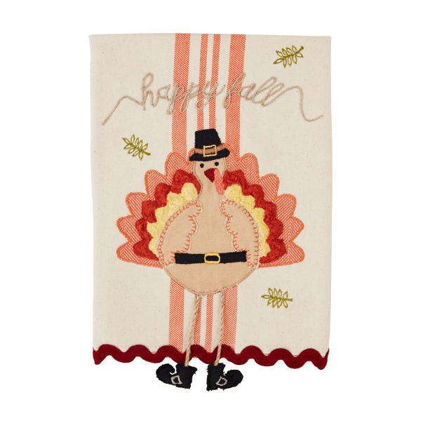 Mud Pie Thanksgiving Dangle Leg Towel