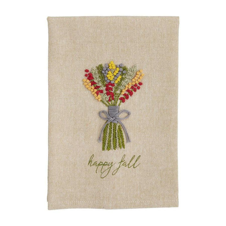 Mud Pie Fall French Knot Towel