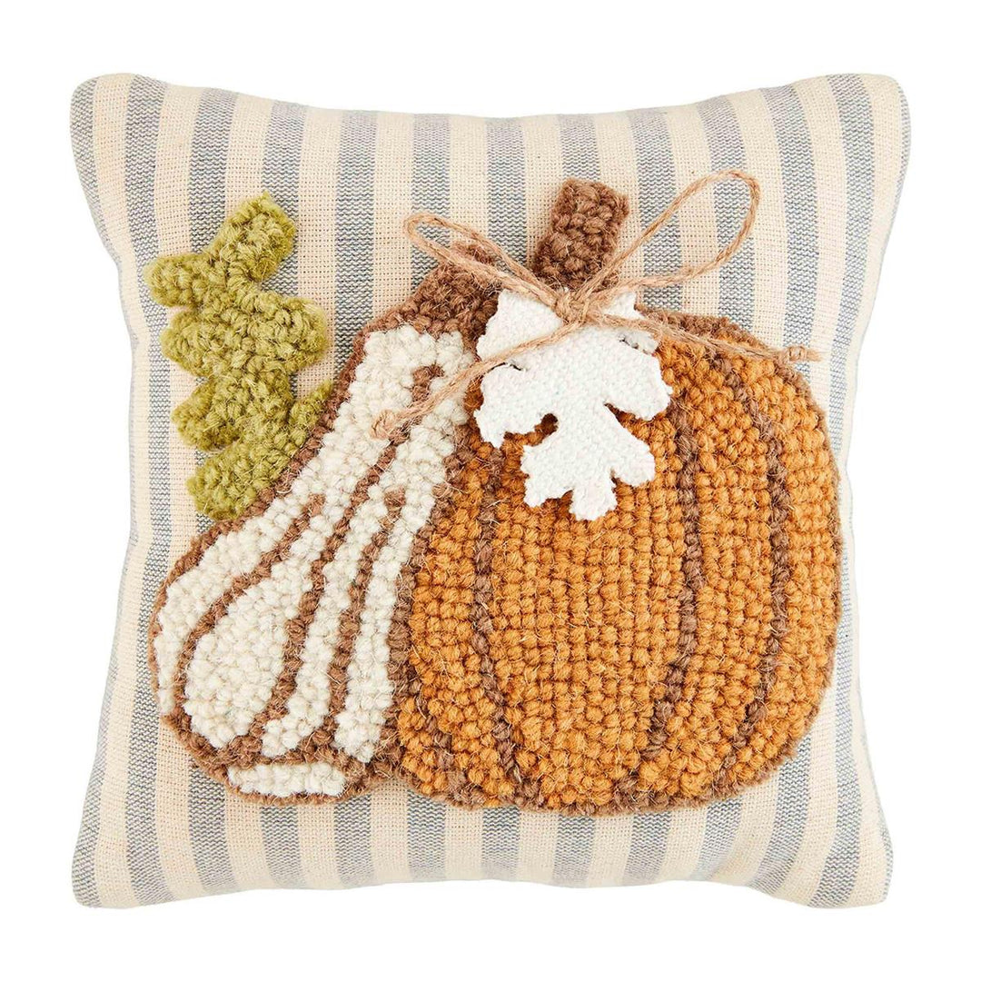 Mud Pie Gourd Mini Hook Gather Pillow