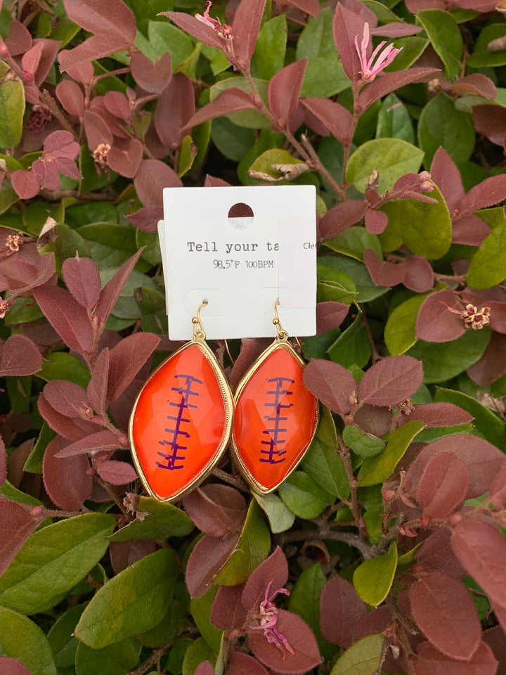 Clemson Game Day Earrings
