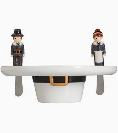 Mud Pie Pilgrim Pedestal Chip And Dip