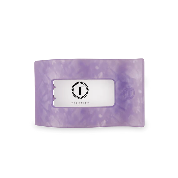 Teleties Lavender Mist Flat Rectangle Hair Clip