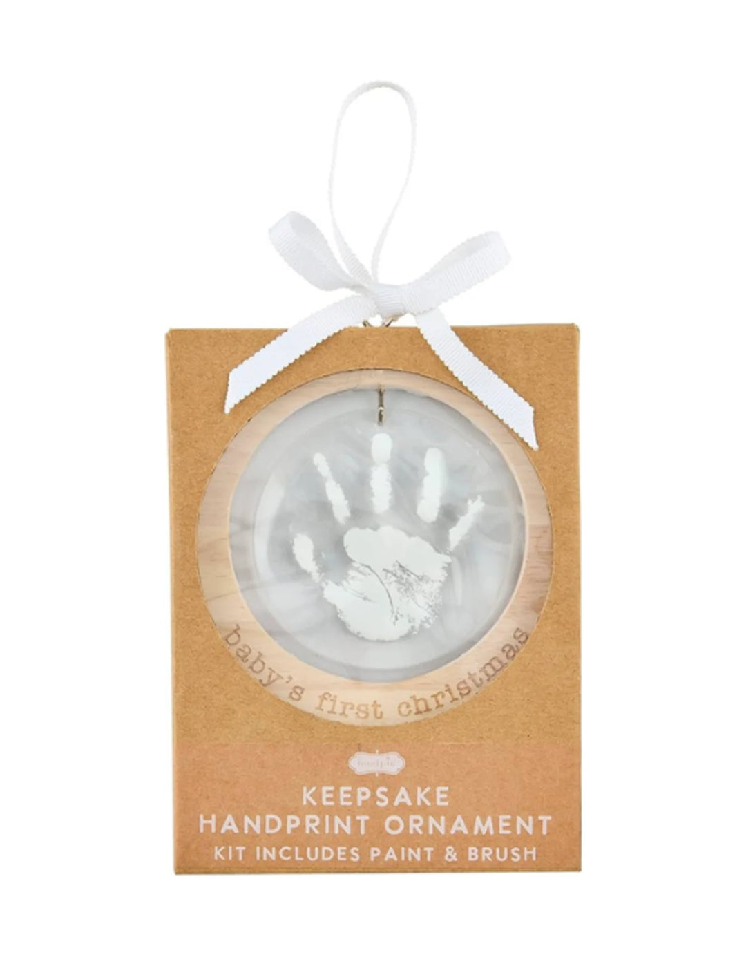 Mud Pie Acrylic Handprint Ornament