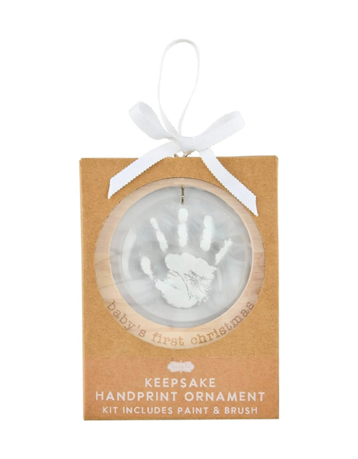 Mud Pie Acrylic Handprint Ornament