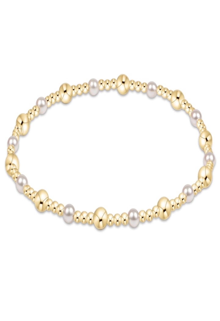enewton Sincerity Gold &amp; Pearl 4mm Bracelet
