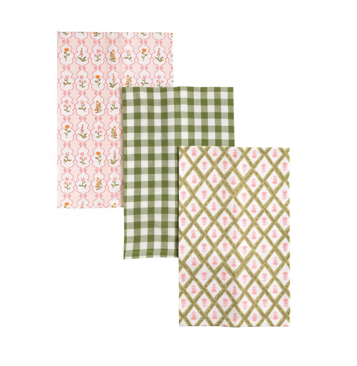 Mud Pie Greenhouse Towel Set