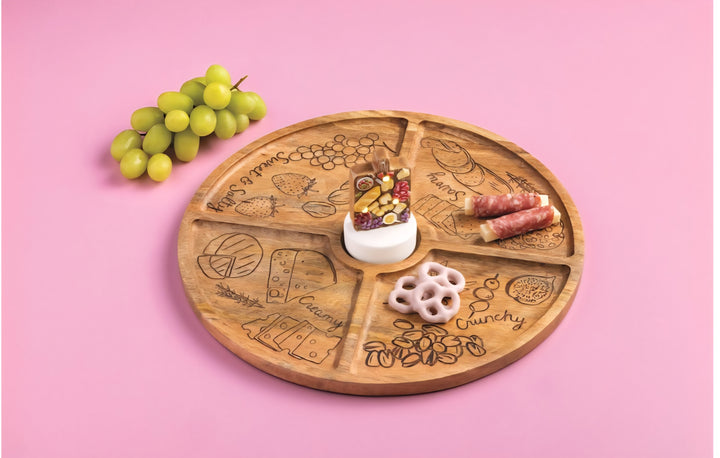 Mud Pie LED Sitter Charcuterie Board