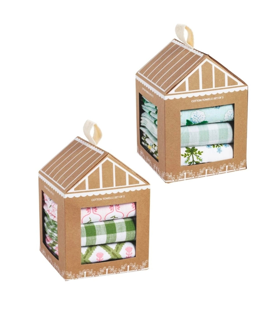 Mud Pie Greenhouse Towel Set