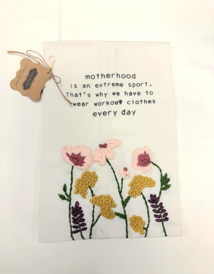 Mud Pie Mom Floral Towel