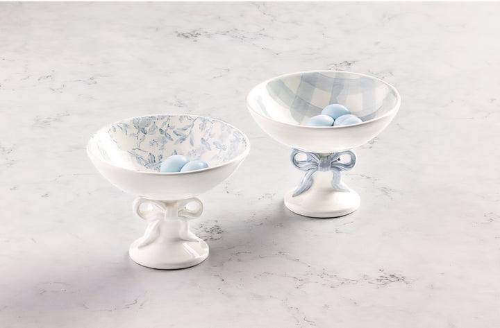 Mud Pie Toile Bow Candy Dish