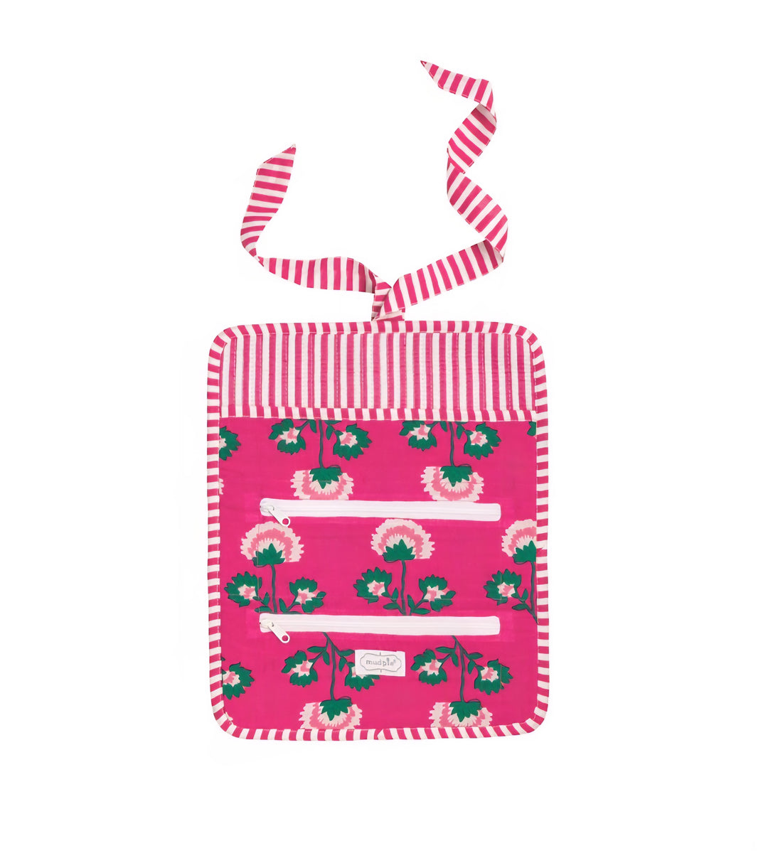 Mud Pie Block Print Jewelry Roll
