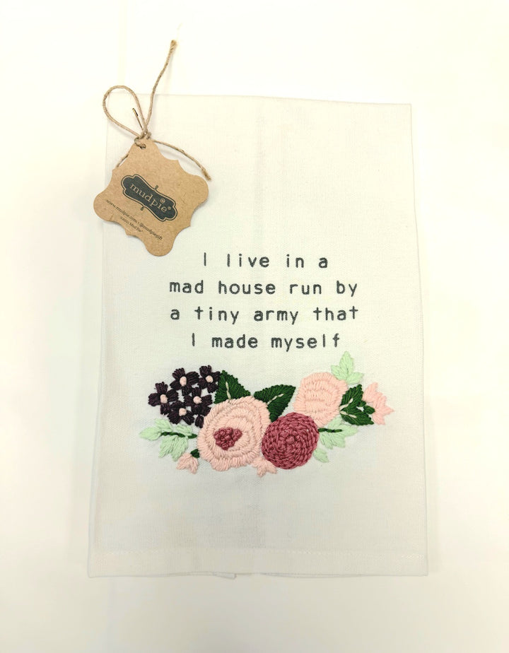Mud Pie Mom Floral Towel
