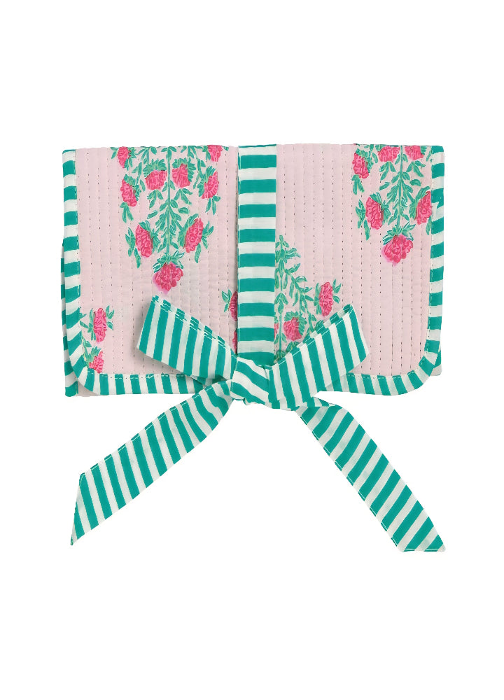 Mud Pie Block Print Jewelry Roll