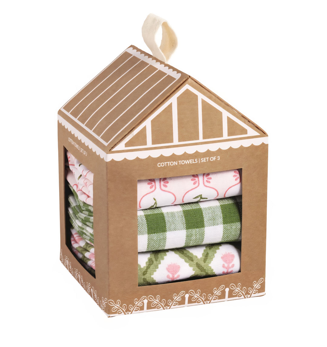 Mud Pie Greenhouse Towel Set