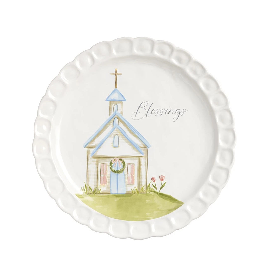 Mud Pie Church Blessing Platter