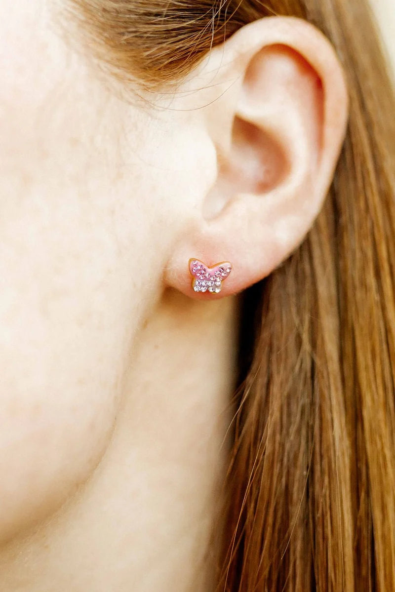 Linny Co Screwback Stud Earrings - Bindi Butterfly