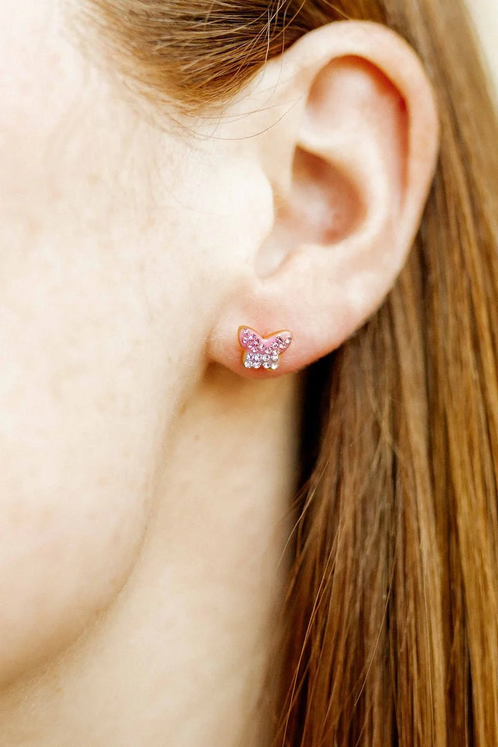 Linny Co Screwback Stud Earrings - Bindi Butterfly
