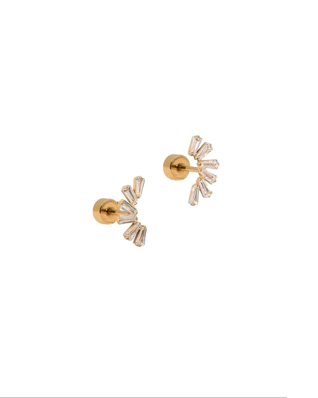 Linny Co Screwback Stud Earrings - Delaney Gold