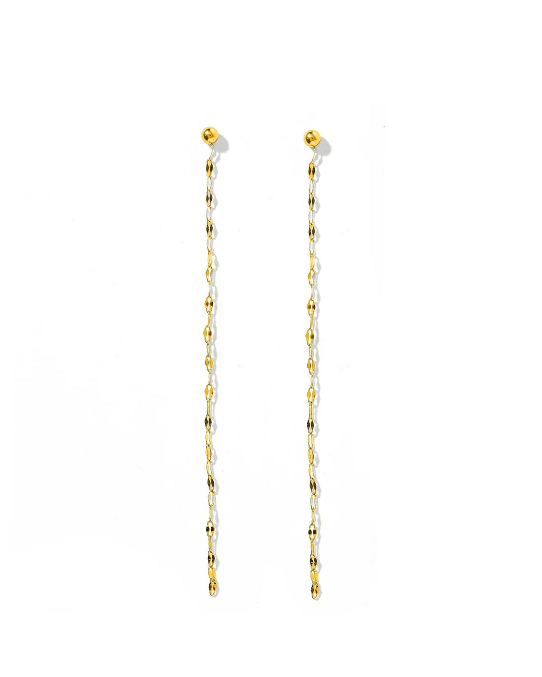 Linny Co Screwback Stud Earrings - Devin Duster Gold