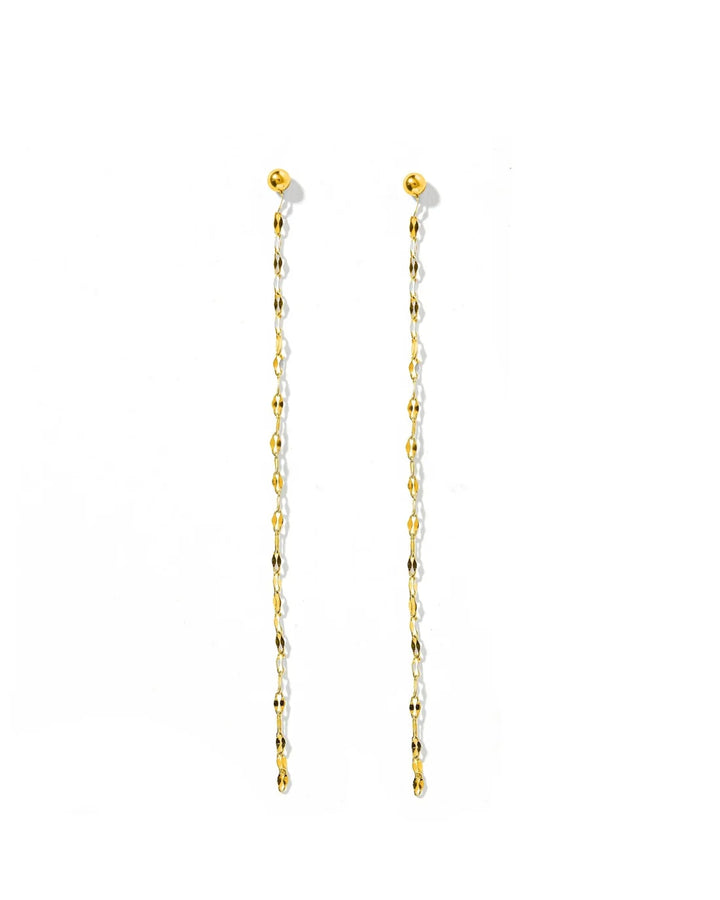 Linny Co Screwback Stud Earrings - Devin Duster Gold
