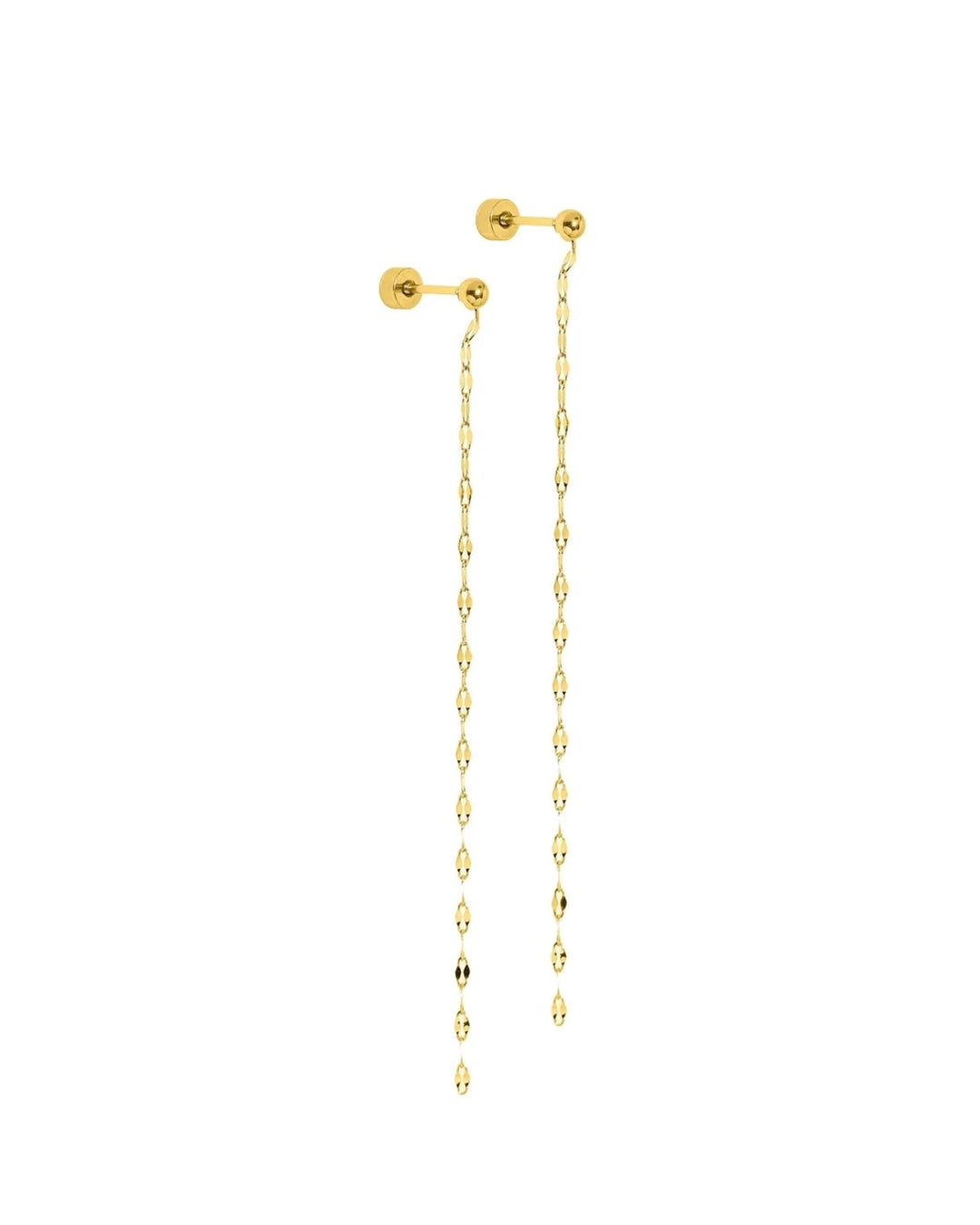 Linny Co Screwback Stud Earrings - Devin Duster Gold