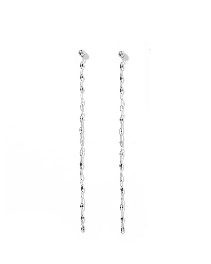 Linny Co Screwback Stud Earrings - Devin Duster Silver
