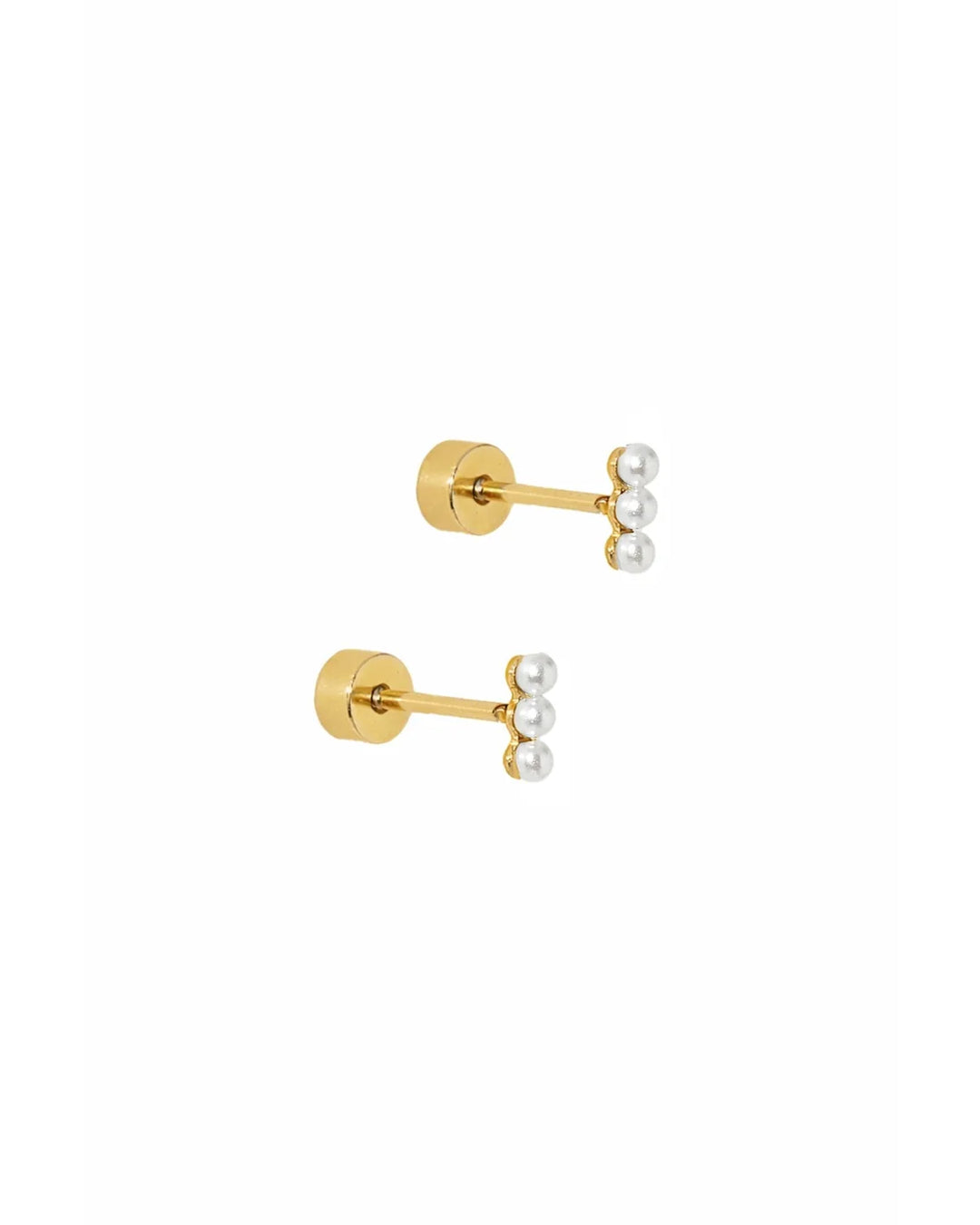 Linny Co Screwback Stud Earrings - Janie Pearl