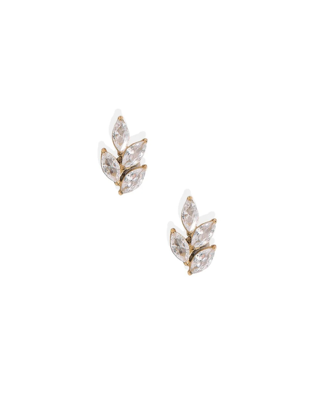 Linny Co Screwback Stud Earrings - Laurel Gold