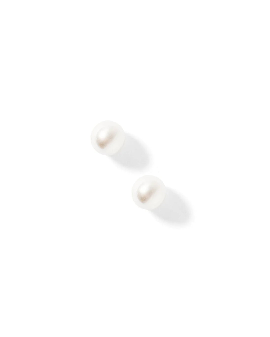 Linny Co Screwback Stud Earrings Payton Pearl White 5mm