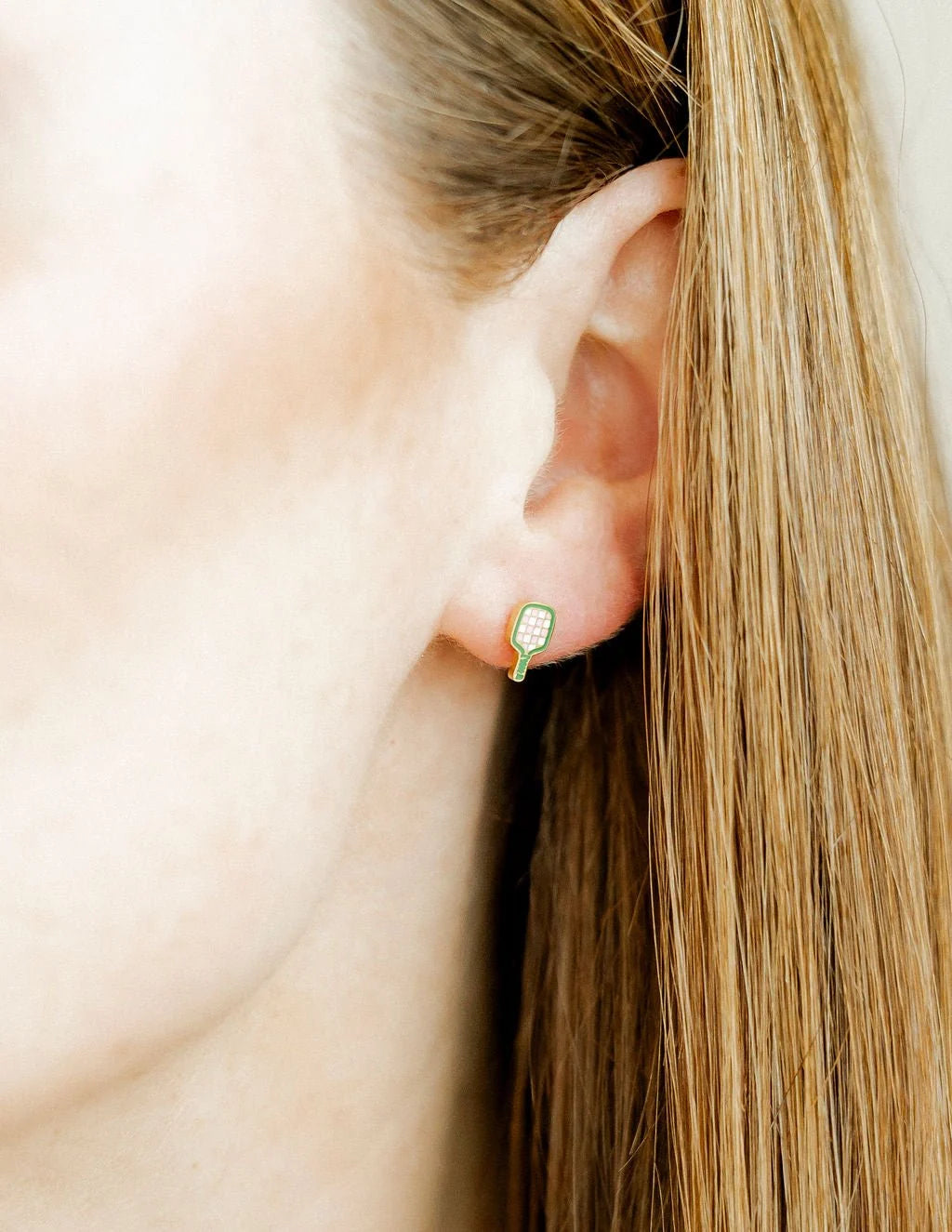 Linny Co Screwback Stud Earrings - Pickleball