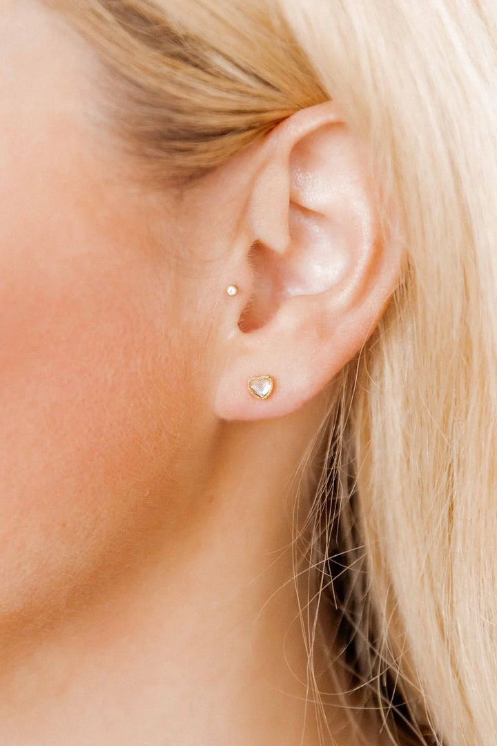 Linny Co Screwback Stud Earrings - Polly Heart
