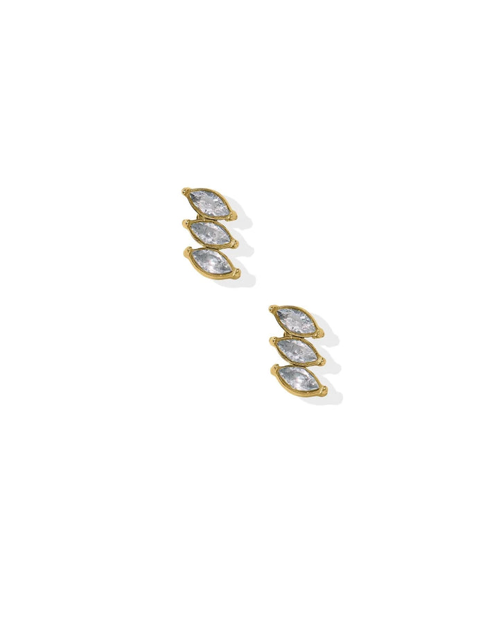 Linny Co Screwback Stud Earrings - Sierra Gold