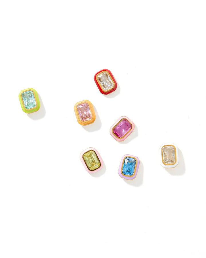 Linny Co Screwback Stud Earrings - Whitney Orange Sherbert