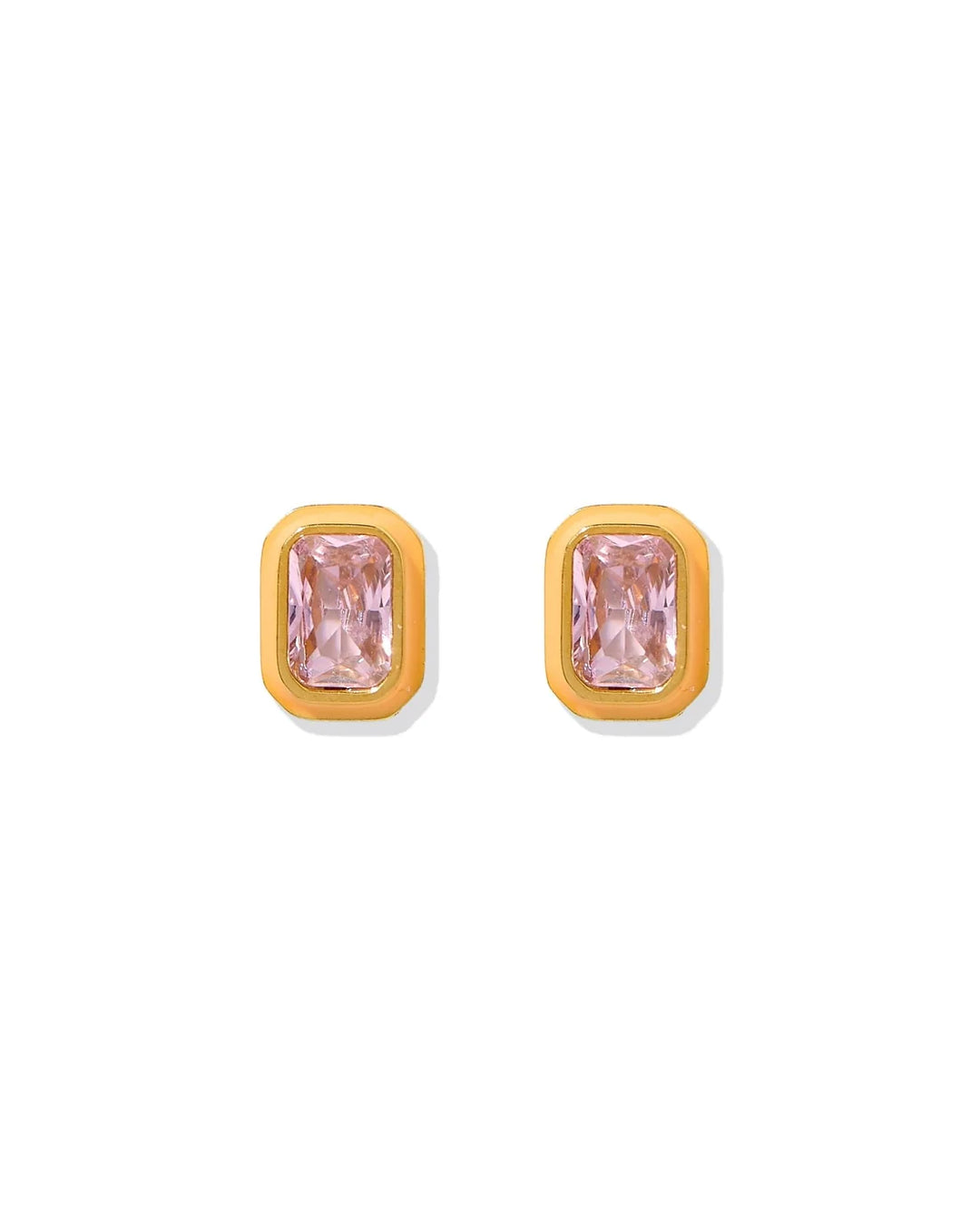 Linny Co Screwback Stud Earrings - Whitney Orange Sherbert