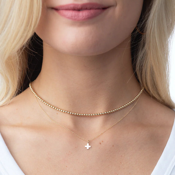 enewton Choker Beaded - Classic Gold 3mm