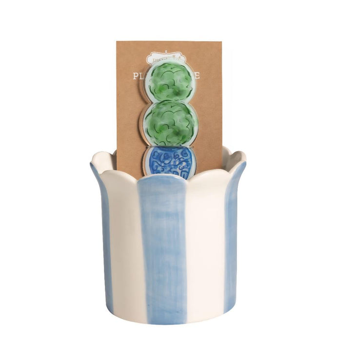 Mud Pie Pot with Plant Stake